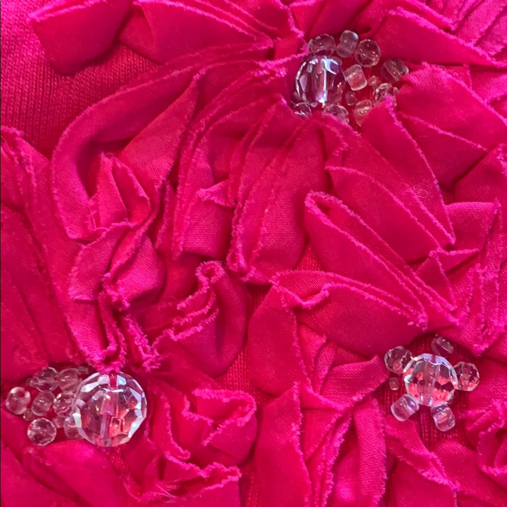 Rafaella Hot Pink Cotton Cardigan Top - Picture 3 of 7